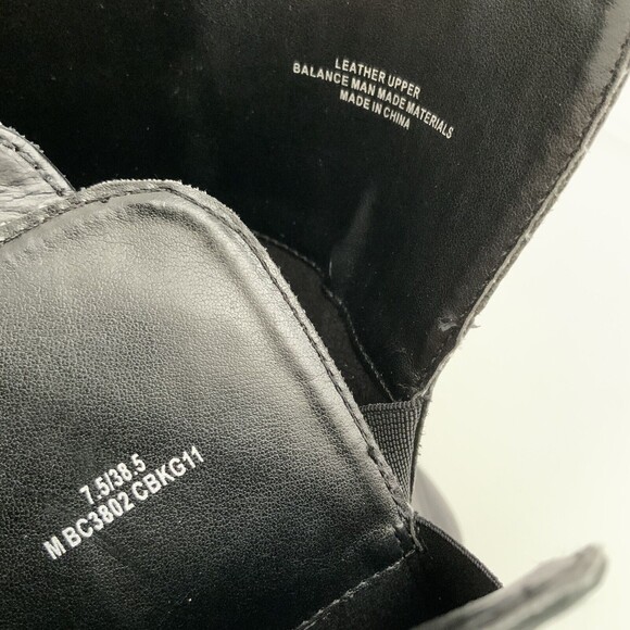 BOC by Born Boots 7.5M Black Tall Leather Harness Buckle Zip Up - Picture 6 of 12